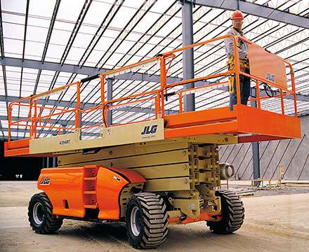 Platforms-Rough terrain scissor lifts