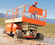 -Rough terrain scissor lifts